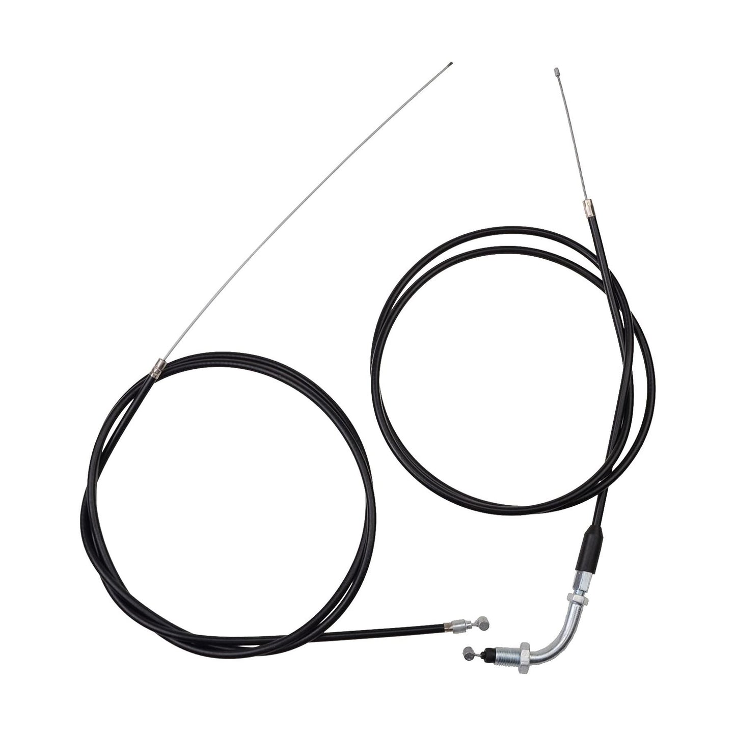GOOFIT 59 inch Brake Cable and 51 inch Throttle Cable for 2 Stroke 49cc 50cc 60cc 80cc Motorized Bicycle Push Bike Parts