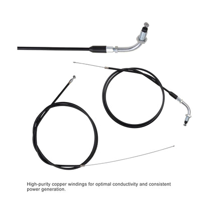 GOOFIT 59 inch Brake Cable and 51 inch Throttle Cable for 2 Stroke 49cc 50cc 60cc 80cc Motorized Bicycle Push Bike Parts