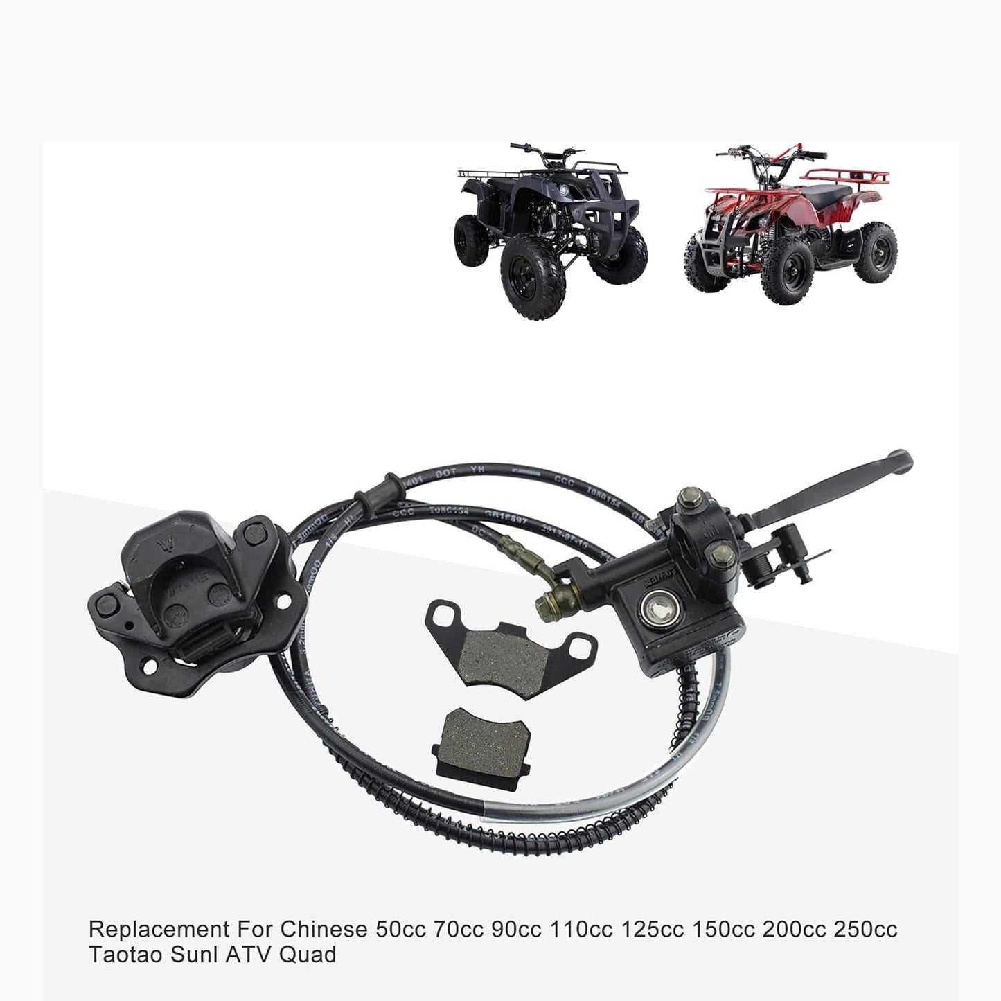 Brake Caliper & Master Cylinder & Brake Pad Assembly For 50cc-125cc