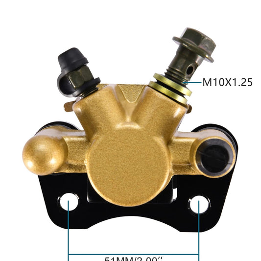 GOOFIT Left Right Hydraulic Disc Brake Caliper Clamp Pump Replacement for 50cc 70cc 90cc 110cc 125cc Motorcycle ATV Dirt Pit Bike