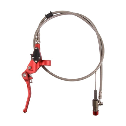 GOOFIT 7/8" 22mm Motorcycle Hydraulic Clutch Brake Lever 1200mm Master Cylinder for 125cc 150cc 180cc 200cc 250cc Vertical Motor Off Road Scooter Pit Pocket Bike Motocross Red