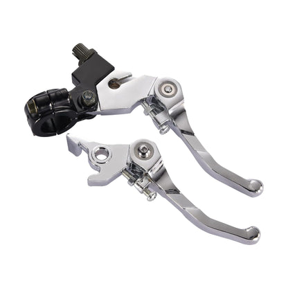 GOOFIT Universal 7/8'' Handlebar Foldable Brake & Clutch Lever Set for 50cc 70cc 90cc 110cc 125cc Dirt Bike Type B