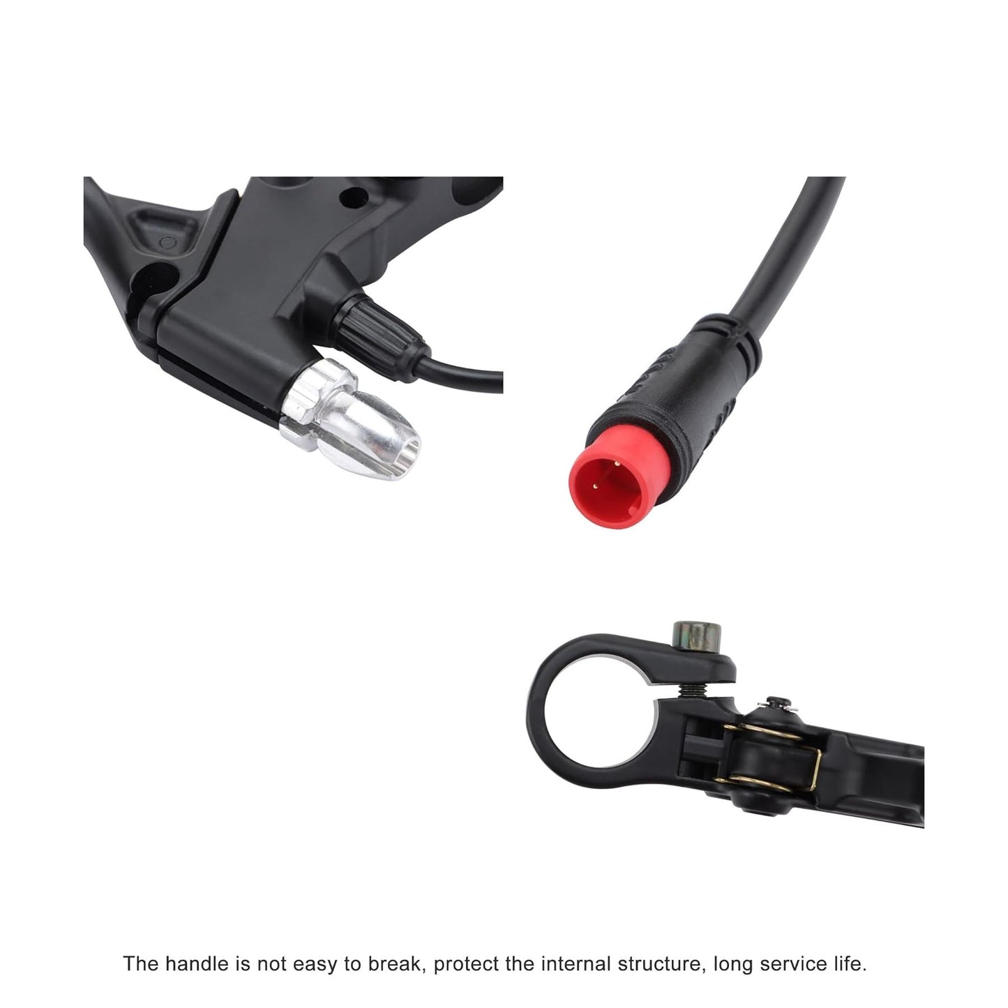 GOOFIT 2PCS 10 Inch Black Motorcycle Handlebar Brake Clutch Levers Replacement for Dirt Bike Scooters