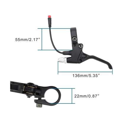 GOOFIT 2PCS 10 Inch Black Motorcycle Handlebar Brake Clutch Levers Replacement for Dirt Bike Scooters