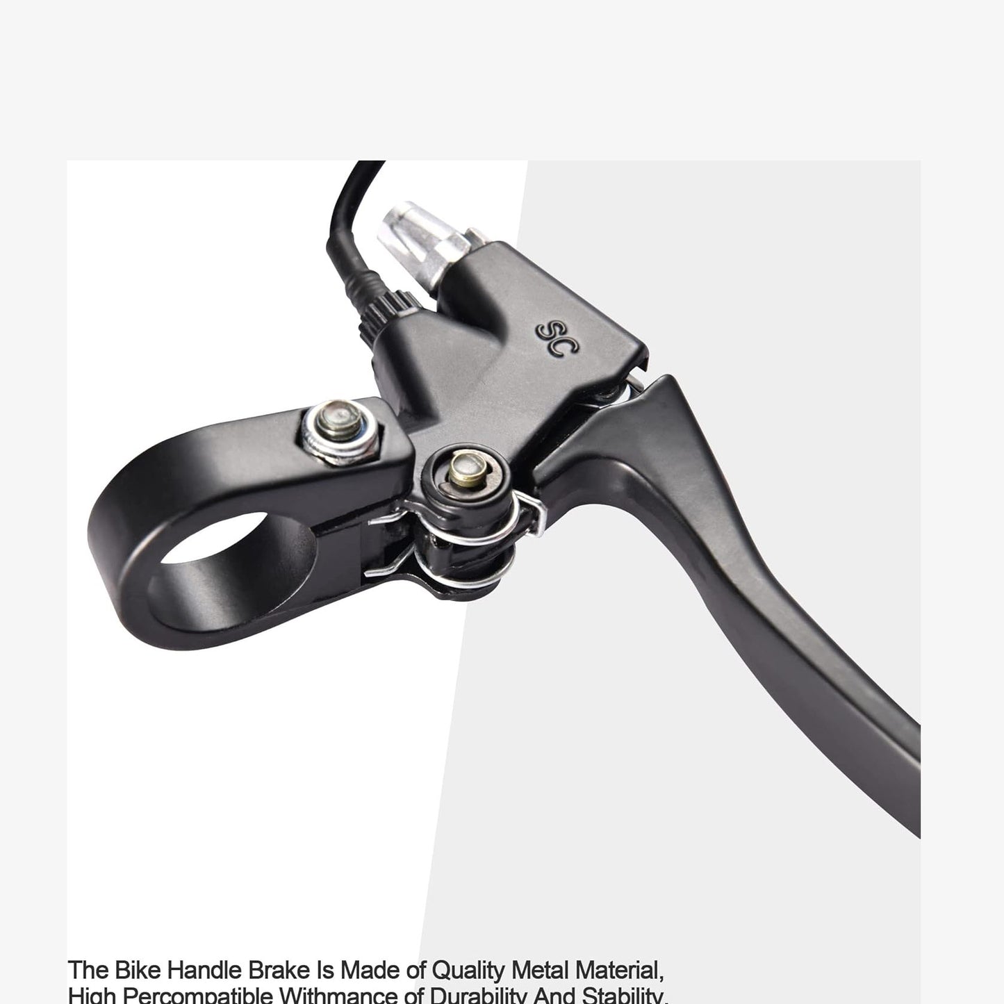 GOOFIT 7/8" 22mm 2 Wires Left&Right Handlebar Brake Lever with Ten Ties Replacement for Electric Mini Bike Mountain Bike Scooter