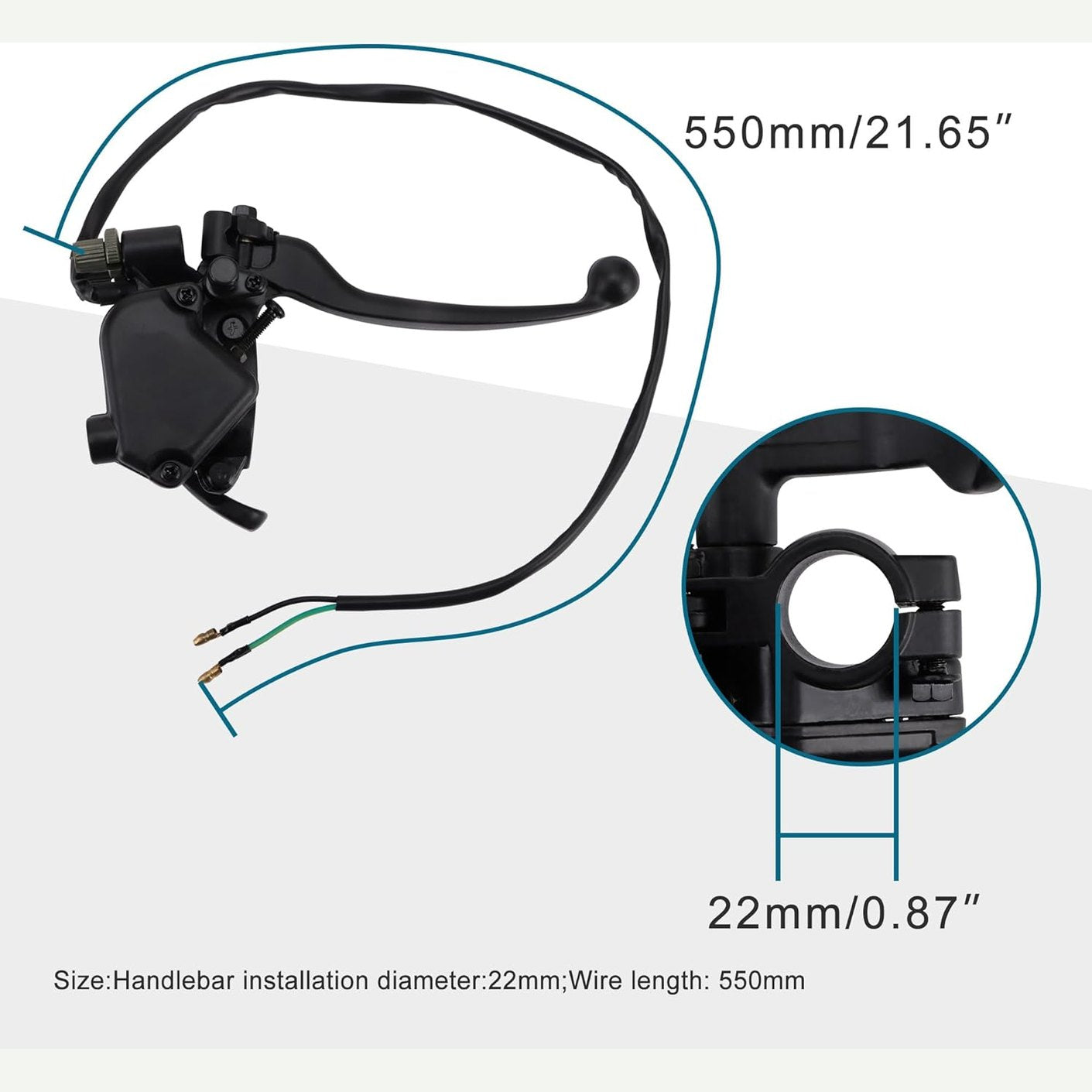 GOOFIT Thumb Throttle with Dual Brake Lever Assembly Replacement for 50cc 90cc 150cc 200cc 250cc ATV Quad Roketa Taotao Sunl Kazuma Go Kart Pit Bike