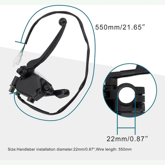 Brake Lever and Thumb Throttle Assembly for 50cc-250cc Dirt Bike, ATV, Go Kart - goofitmoto