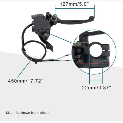 GOOFIT 7/8"Brake Lever Greaser Thumb Throttle Assembly Replacement for Taotao Alpha Baja Kazuma ATV Go Kart