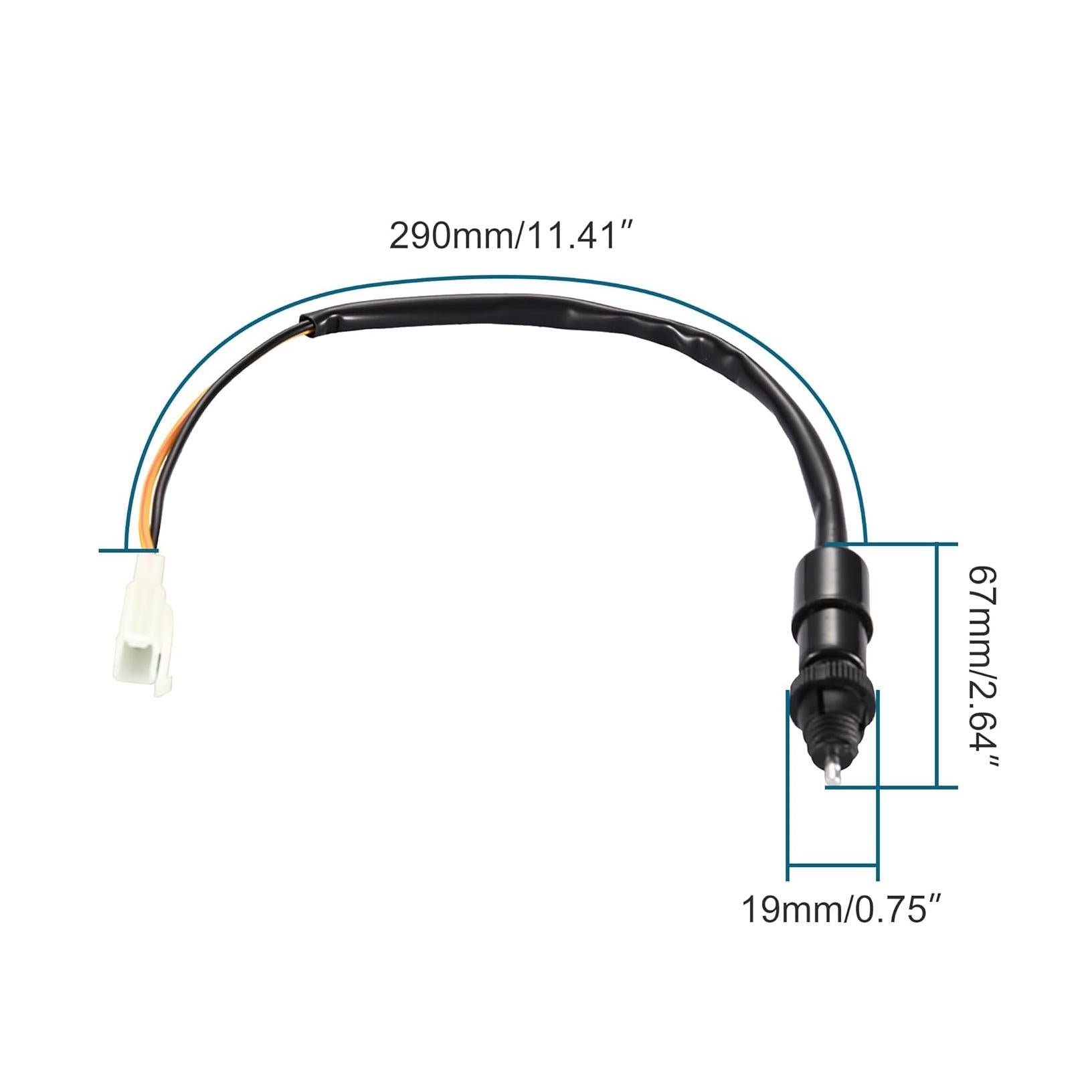 GOOFIT Universal 2 Wire Motorcycle Rear Brake Light Switch Replacement for ATV Off-road Scooter Mini Dirt Bike