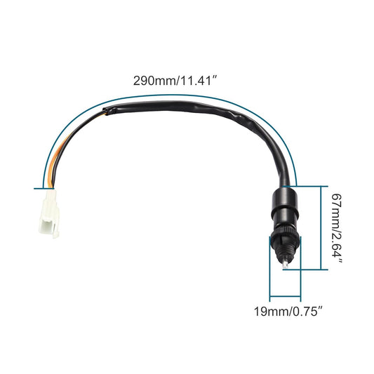 GOOFIT Universal 2 Wire Motorcycle Rear Brake Light Switch Replacement for ATV Off-road Scooter Mini Dirt Bike