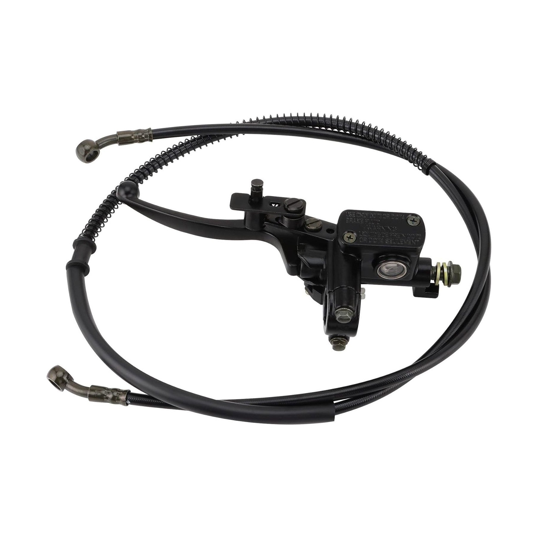 GOOFIT Hydraulic 7/8" 22mm Front Left Brake Master Cylinder Brake Lever Handle with Cable for 50cc 70cc 90cc 110cc 125cc 150cc Chinese ATV Quad