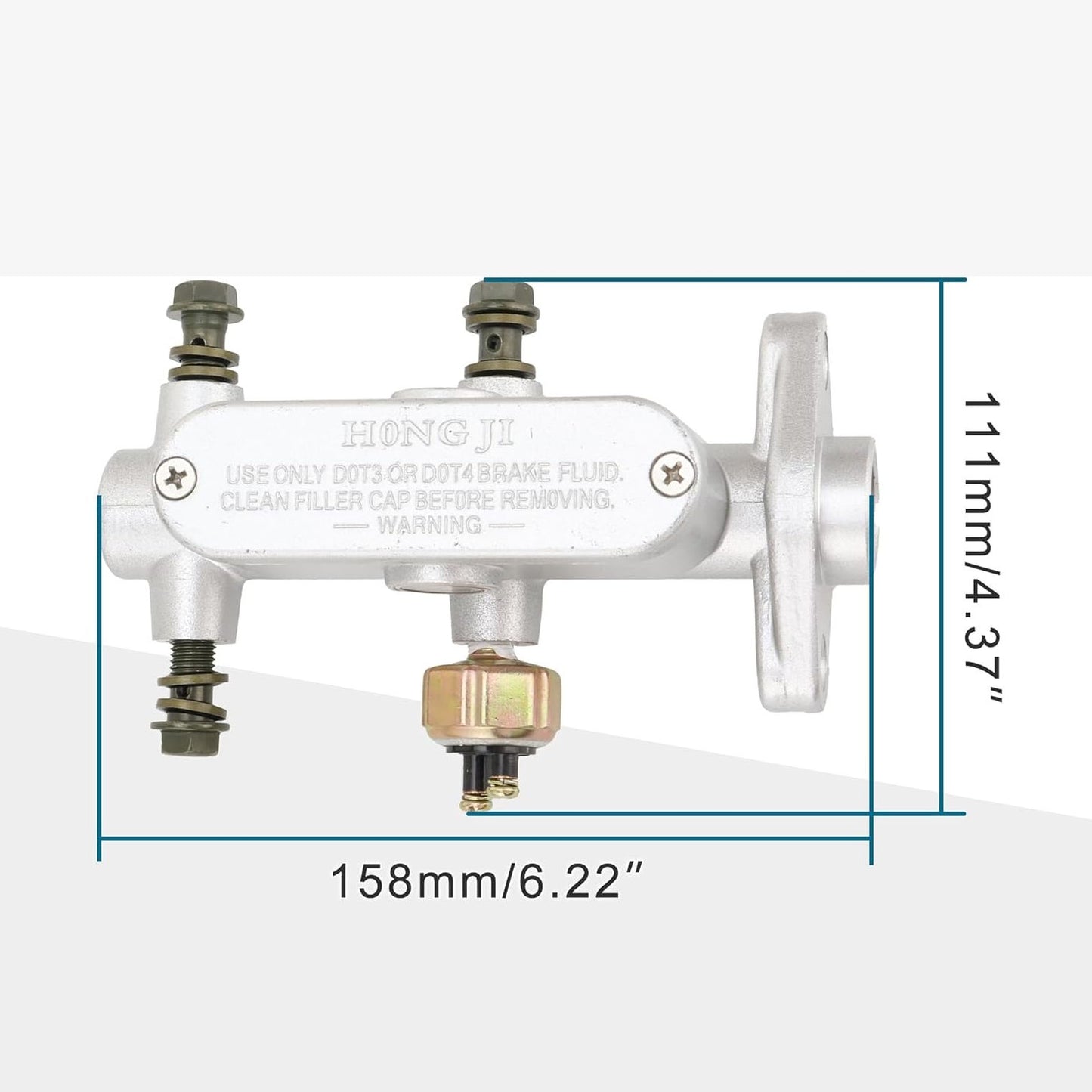 GOOFIT Brake Master Clutch Primary Cylinder Replacement for Odes UTV Dominator Raider 150cc 170cc 180cc UTV ATV Go Kart 800cc 1000cc X2 X4
