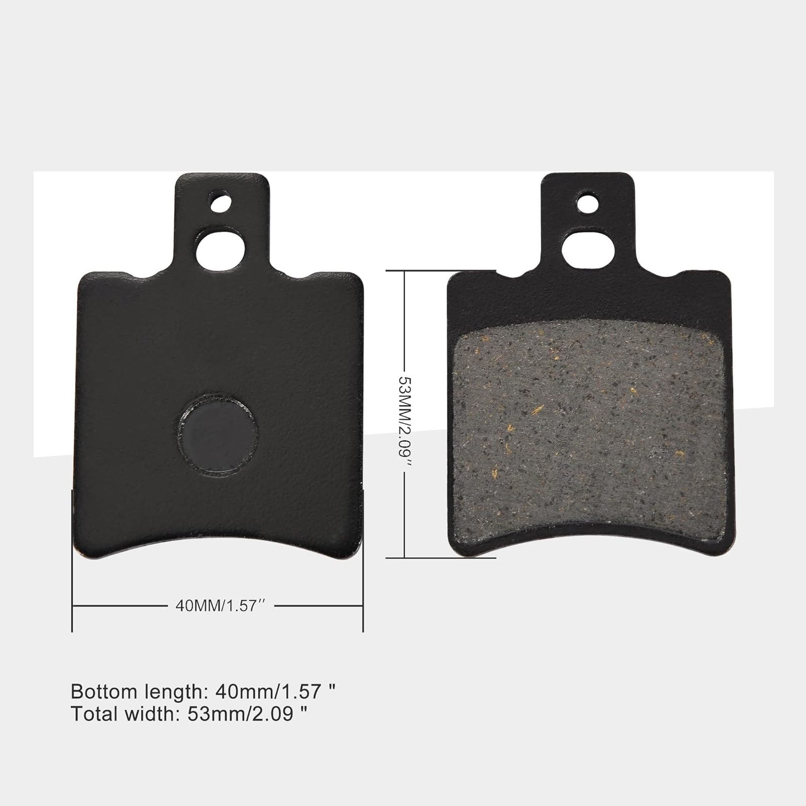 GOOFIT Disc Brake Pad Shoe Set for 50cc 70cc 90cc 110cc 125cc ATV 4 Wheeler Quad Go Kart Scooter Moped