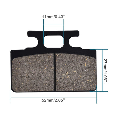 GOOFIT Front Disc Brake Pad Set for 50cc 70cc 90cc 110cc 125cc Dirt Bike