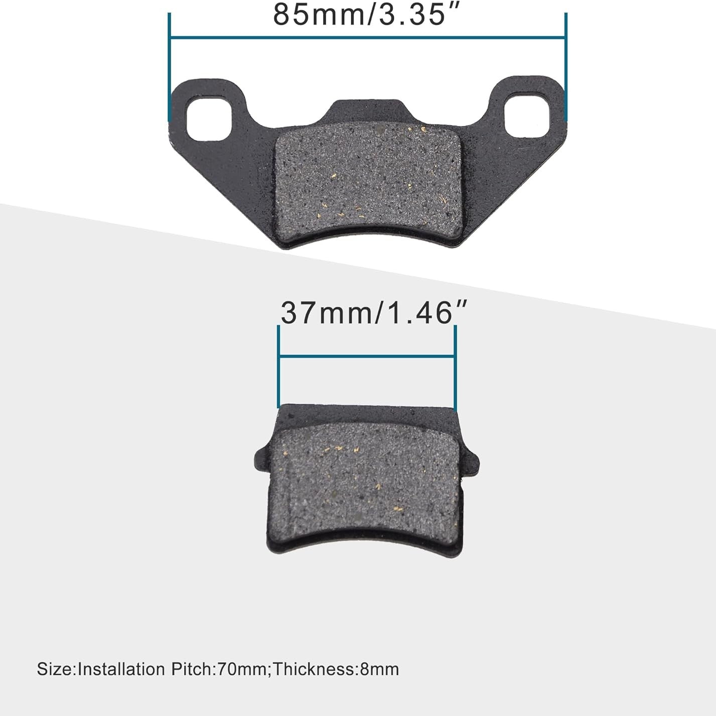 GOOFIT Rear Disc Brake Pad Replacement for 50cc 70cc 90cc 110cc 125cc ATV&GK Go Kart Quad Bikes Dune Buggy 4 Wheeler 3 Pair