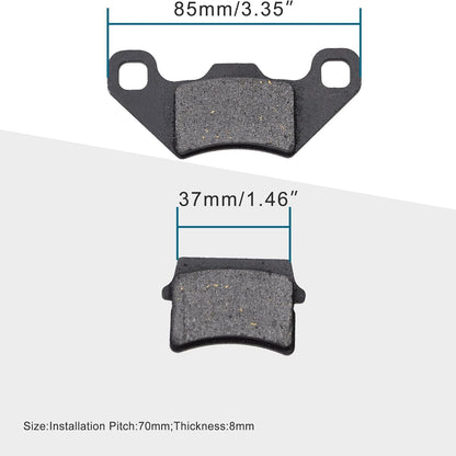 GOOFIT Rear Disc Brake Pad Replacement for 50cc 70cc 90cc 110cc 125cc ATV&GK Go Kart Quad Bikes Dune Buggy 4 Wheeler 3 Pair