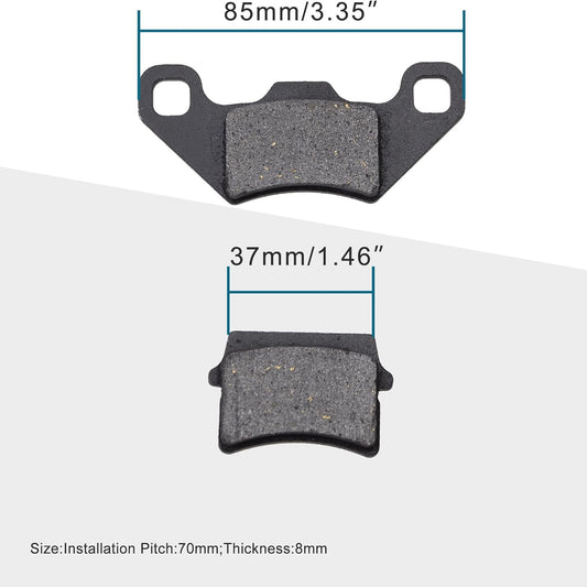 GOOFIT Rear Disc Brake Pad Replacement for 50cc 70cc 90cc 110cc 125cc ATV&GK Go Kart Quad Bikes Dune Buggy 4 Wheeler 3 Pair