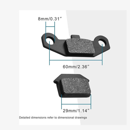 GOOFIT Disc Brake Pad Replacement for 50cc 70cc 90cc 110cc 125cc GPX SSR Coolster ATV Chinese Pit Dirt Bike Motorcycle