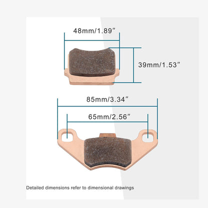 GOOFIT Disc Brake Pads Replacement for 50cc 70cc 90cc 110cc 125cc 150cc 200cc 250cc Pit Dirt Bike ATV Quad Motorcycle Scooter
