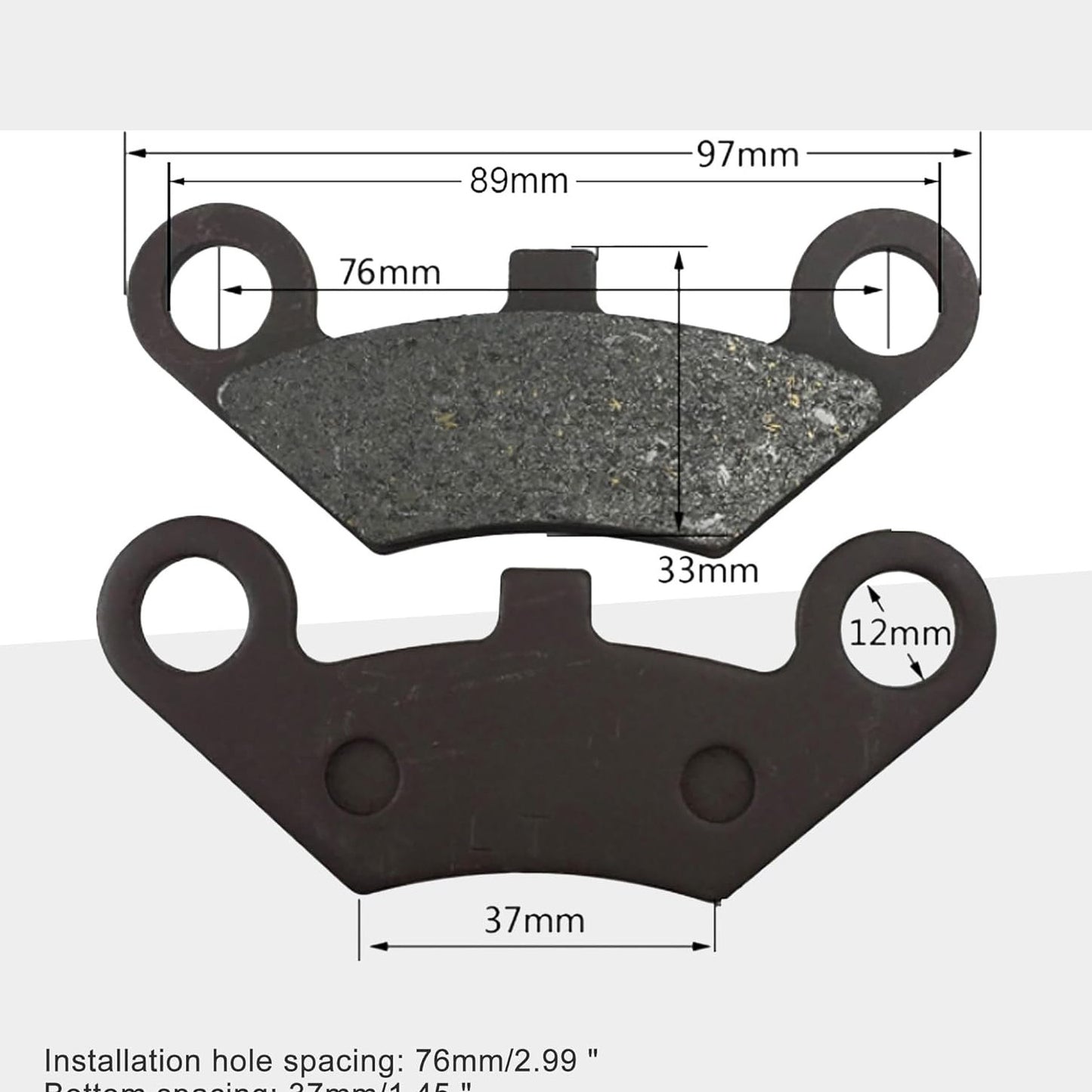 GOOFIT Disc Brake Pad Replacement for CFMoto CF500 500cc CF600 600cc X5 X6 X8 ATV UTV Scooter Moped Motorcycle