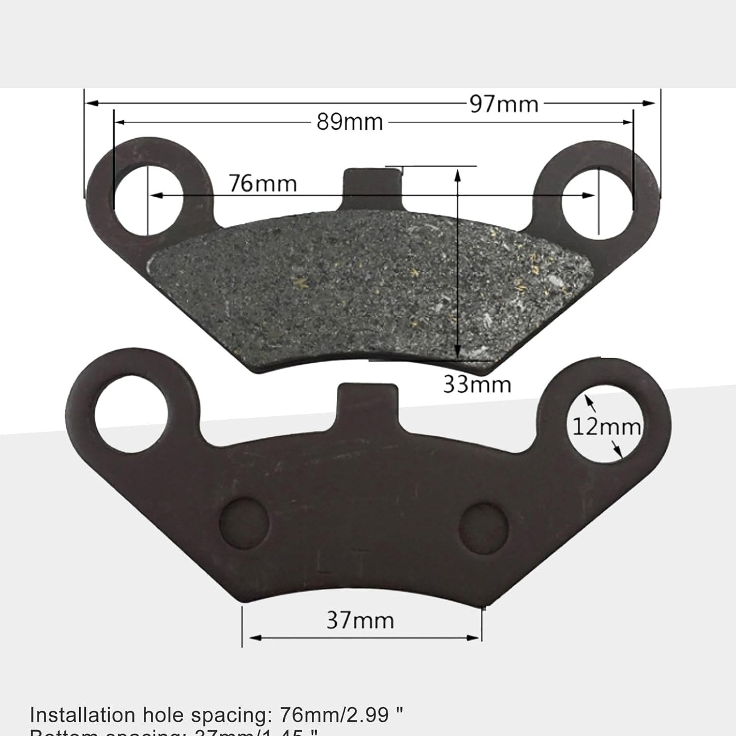 GOOFIT Disc Brake Pad Replacement for CFMoto CF500 500cc CF600 600cc X5 X6 X8 ATV UTV Scooter Moped Motorcycle