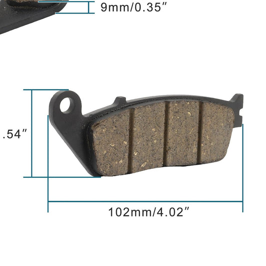 GOOFIT Motorcycle Disc Brake Pad Kit Replacement for CM Opening 102*39.2*9