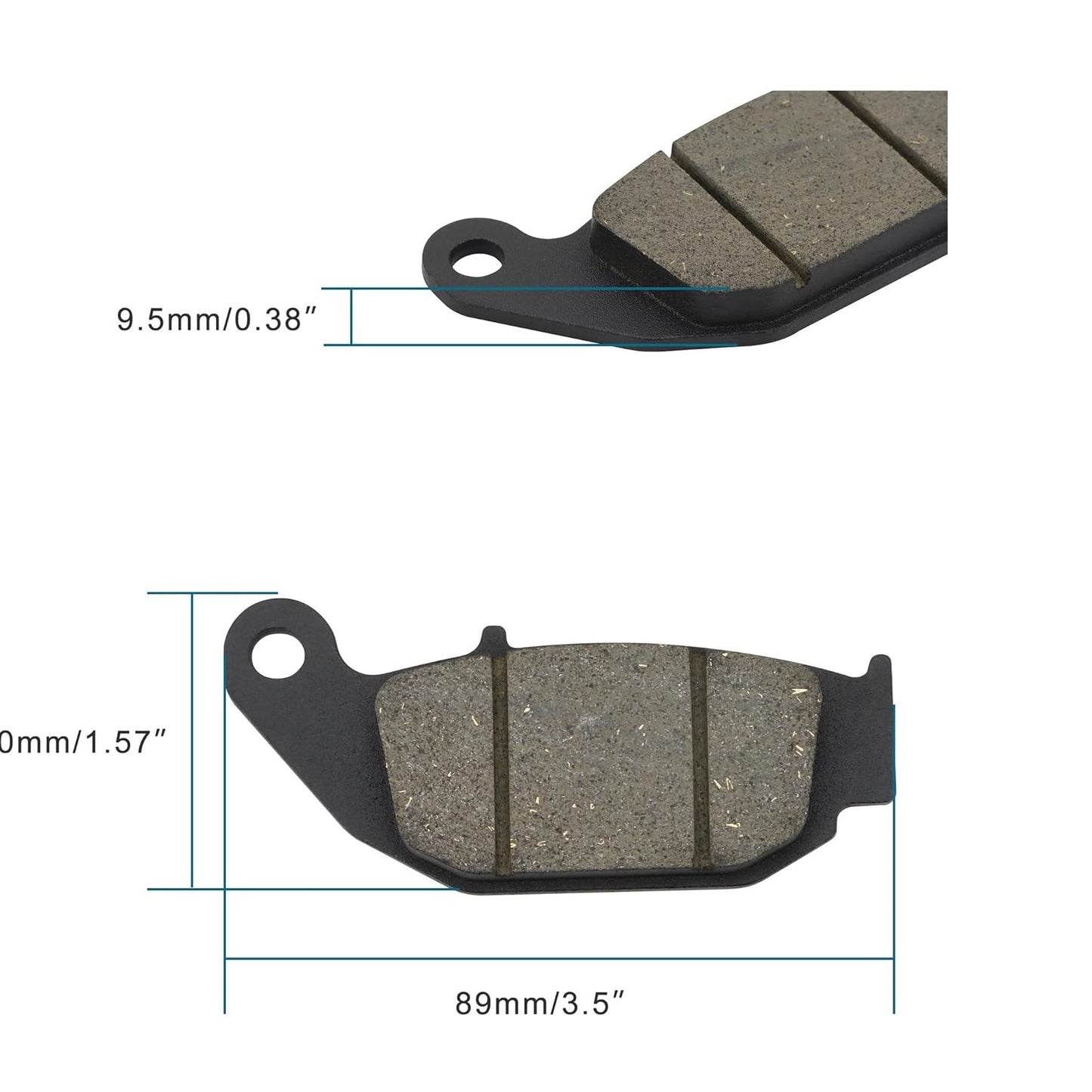 GOOFIT Motorcycle Brake Pads Replacement for M153 Victory over A