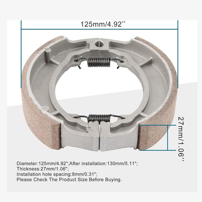 GOOFIT Brake Shoe Drum Replacement for Roketa Sunl Jonway Taotao 50cc 110cc 125cc 150cc 250cc ATV Scooter