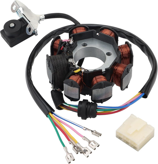 GOOFIT 8 Coil 6 Wire Stator for CG 125cc-250cc ATV Dirt Bike Go Kart Magneto E05010034