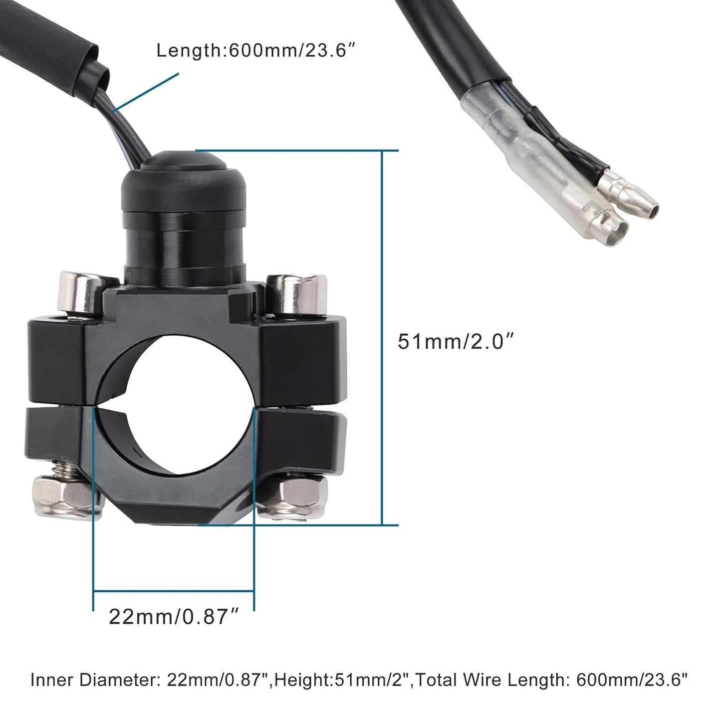 CNC Engine Kill Switch for Pit Bike Dirt Bike ATV | 7/8" Handlebar