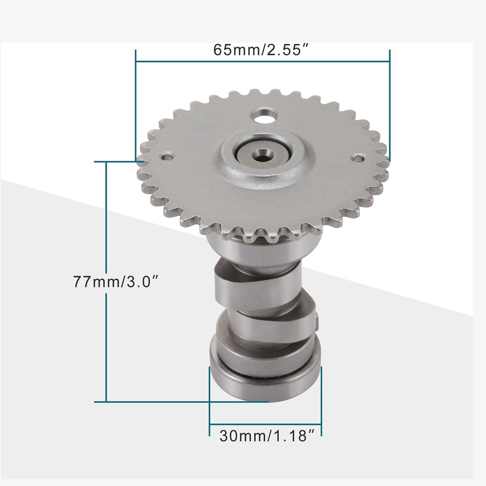 GOOFIT GY6 150cc High Performance Camshaft Replacement for 4 Stroke 125cc 150cc 152QMI 157QMJ Engine Kazuma Taotao Sunl ATV Scooter Moped Go Kart