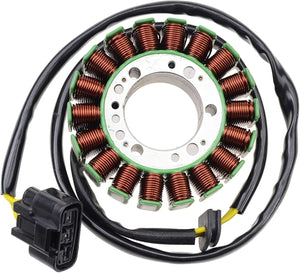 Replacement stator coil for Can-Am Outlander Renegade 800 ATV, copper windings, wiring harness