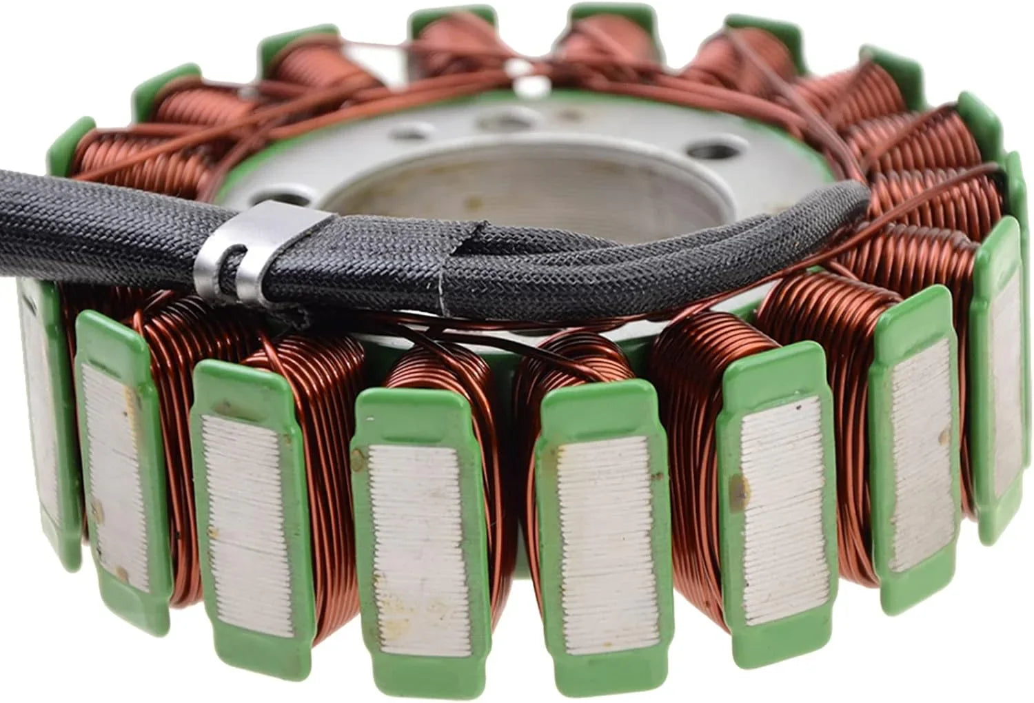 Replacement stator coil for Can-Am Bombardier Outlander Renegade 800 ATV, copper wiring detail