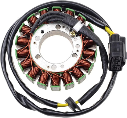 ATV stator replacement part with copper coils and wiring harness, compatible with Can-Am Outlander Renegade 800