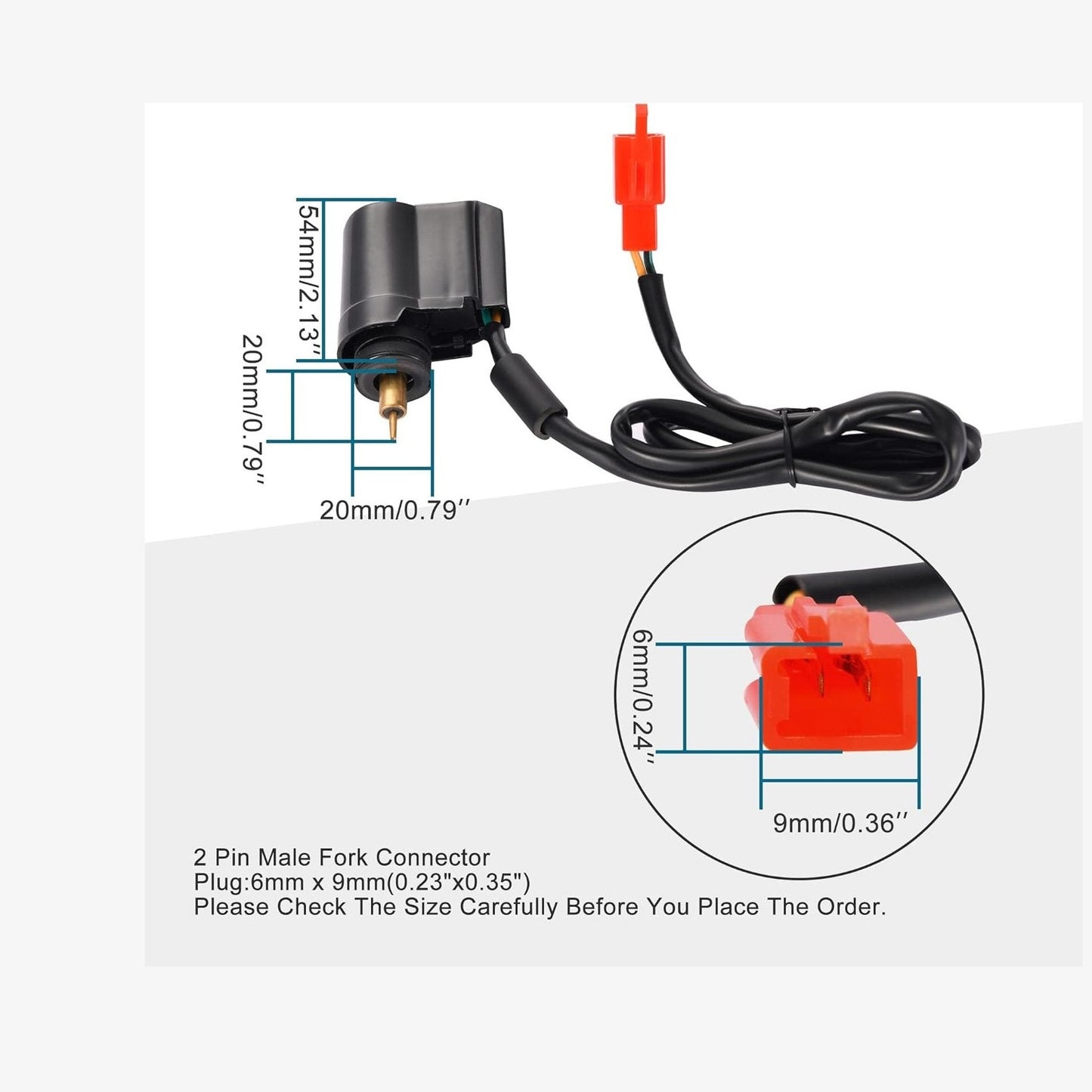 GOOFIT Male Fork Electric Choke E-Clotted Valve Replacement for GY6 50cc 150cc Taotao Scooter ATV