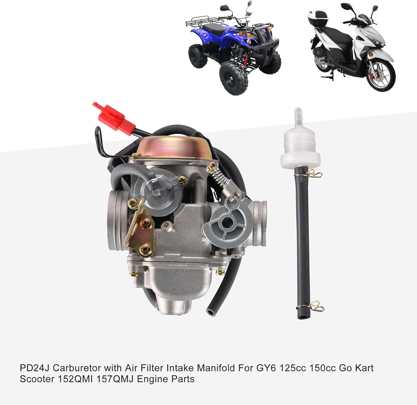Carburetor PD24J Kit for GY6 125cc 150cc 152QMI 157QMJ | version 3