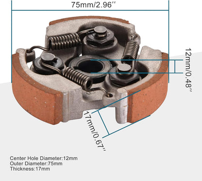 Centrifugal Clutch Pad Assembly for 2 Stroke 47CC 49CC Engine