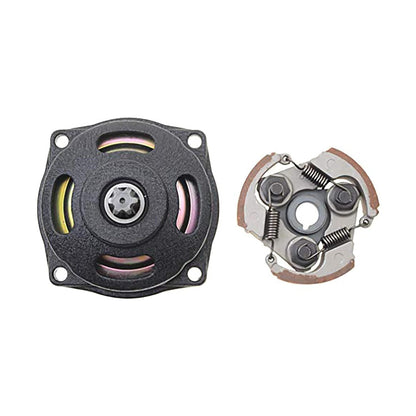 GOOFIT Small 25H 6 Tooth Drum Gear Box Drum Clutch Pad kit with Groove for 2 Stroke 47cc 49cc Engine Mini Dirt Kids Pocket Bike Dirt Bike ATV