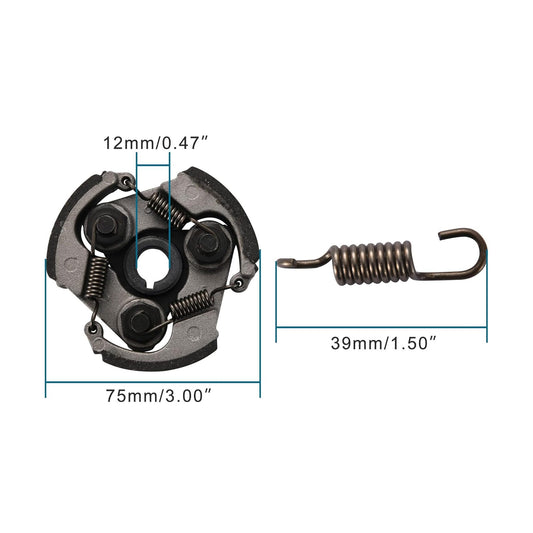 GOOFIT 6 Teeth Gearbox Heavy Duty Clutch Pad Replacement for 2 Stroke 47cc 49cc 50cc 53cc Mini Pocket Bike Dirt Pit Bike Crosser ATV