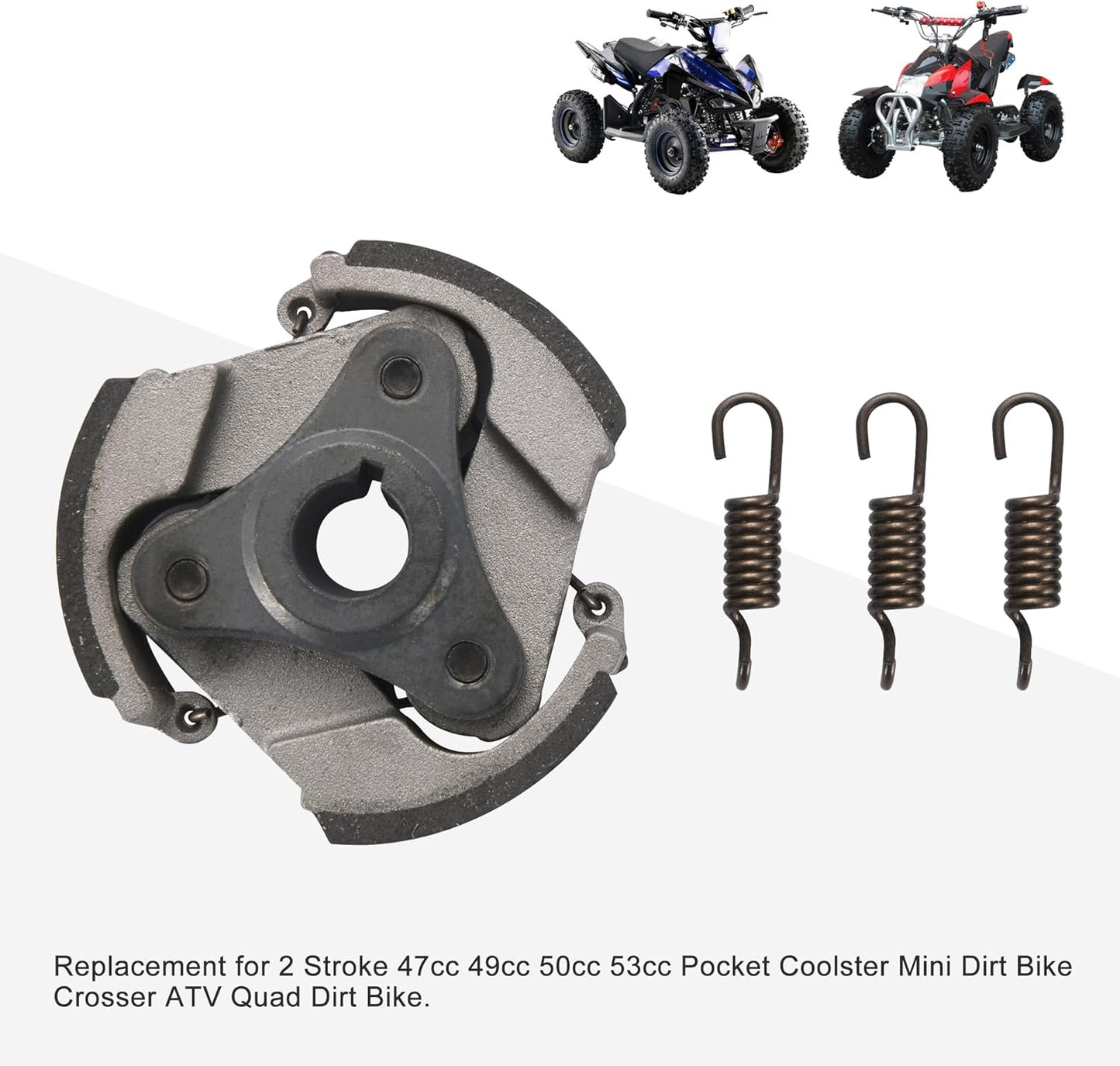 Centrifugal Clutch Pad Assembly for 2 Stroke 47cc 49cc 50cc 53cc