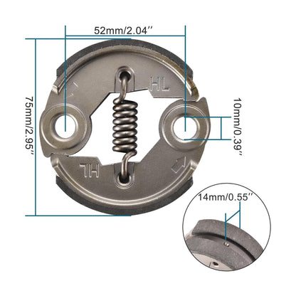 GOOFIT Clutch Pad with Spring Replacement for 43cc 47cc 49cc 2 Stroke Engine X-1 X-2 CAT EYE Mini Pocket Quad Dirt Bike ATV