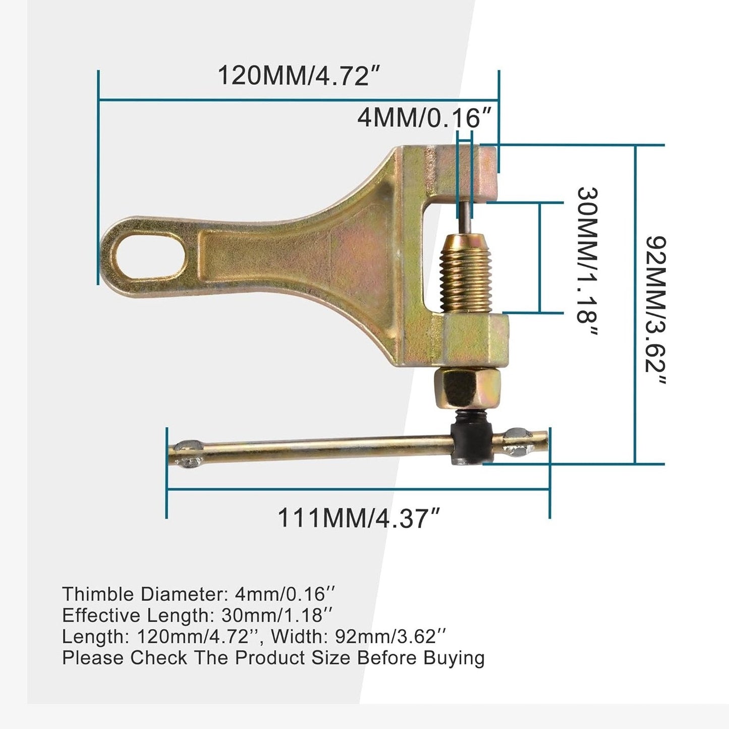 GOOFIT Chain Breaker #428 520 525 528 530 Chain Tool for Pit Dirt Bike Bicycle ATV Quad Go Kart Scooter Motorcycle Bicycle
