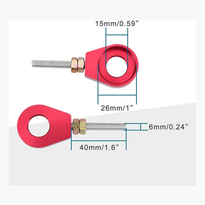 GOOFIT 15mm Chain Adjuster Tensioner Replacement for XR CRF 50 70 Bike Scooter 110cc 125cc Chinese Pit Dirt Bike Lifan YX SSR Red