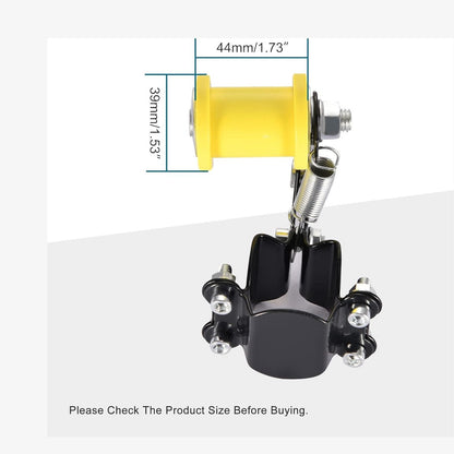 GOOFIT Black Motorcycle Adjuster Chain Tensioner Roller Replacement for Dirt Pit Bike Go Kart Motorcycle