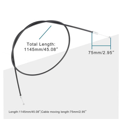 GOOFIT 45.08" Choke Cable Replacement for 150cc 200cc Air-Cooled Eagine ATV Motorcycle