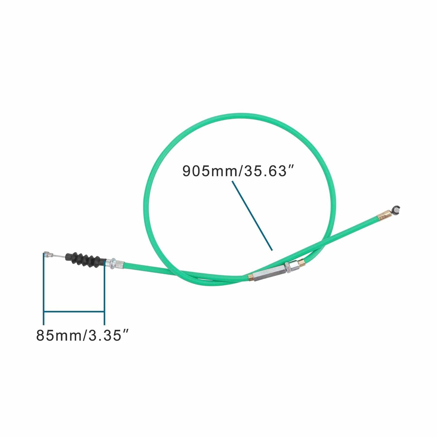 GOOFIT 35.63" Clutch Cable with Laser Tube Replacement for 4-Stroke 50cc 70cc 90cc 110cc 125cc Dirt Bike ATV Motorcycle Quad Scooter Go Kart
