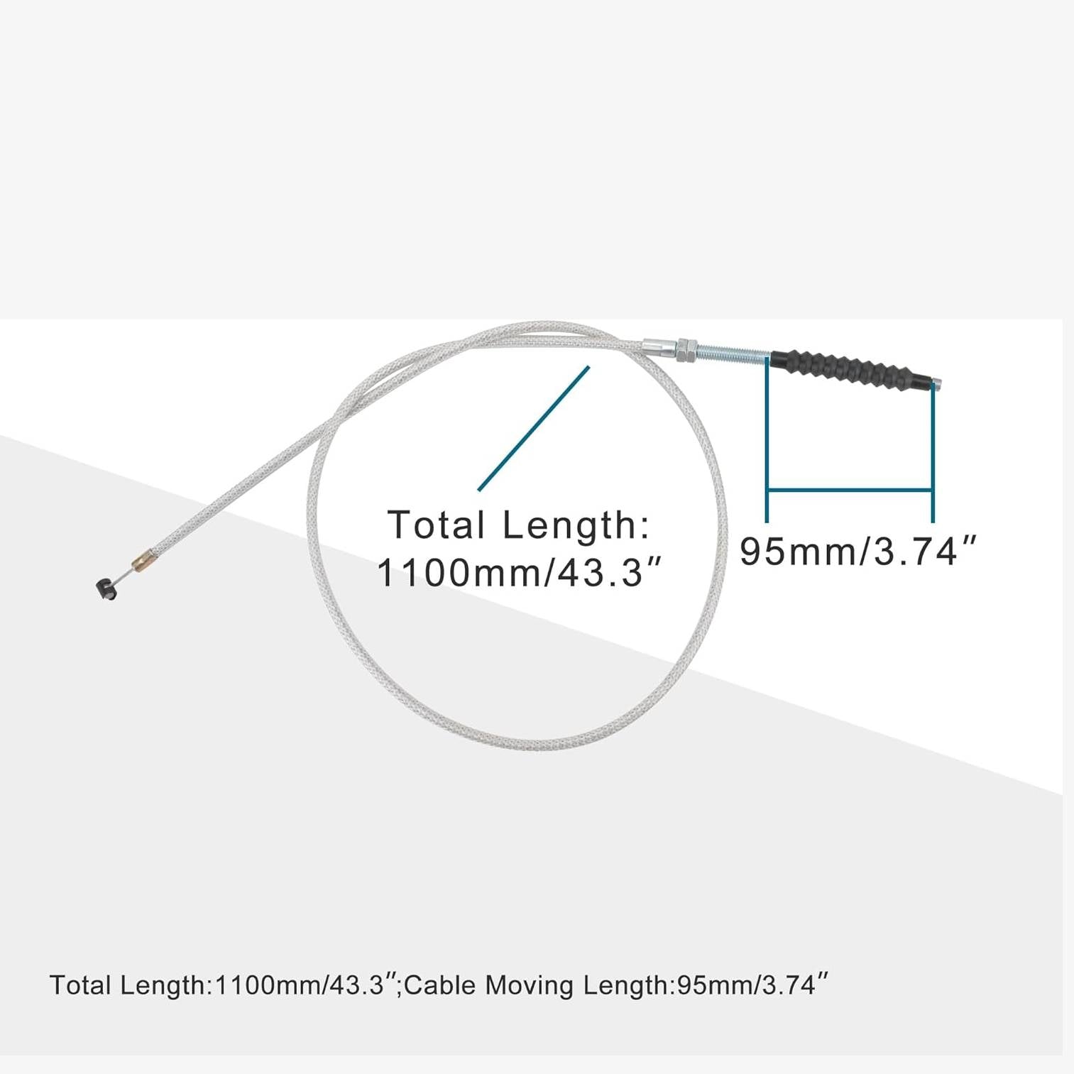 GOOFIT 43.31" Clutch Cable Replacement for 125cc 150cc Dirt Pit Bike ATV 4 Wheeler Quad