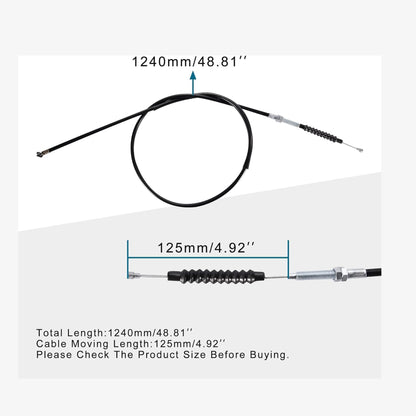 GOOFIT 48.81" Clutch Cable Replacement for 4 Stroke 150cc 200cc 250cc ATV Quad Bike 4 Wheeler Dune Buggy Dirt Pit Bike Off Road Motorbike