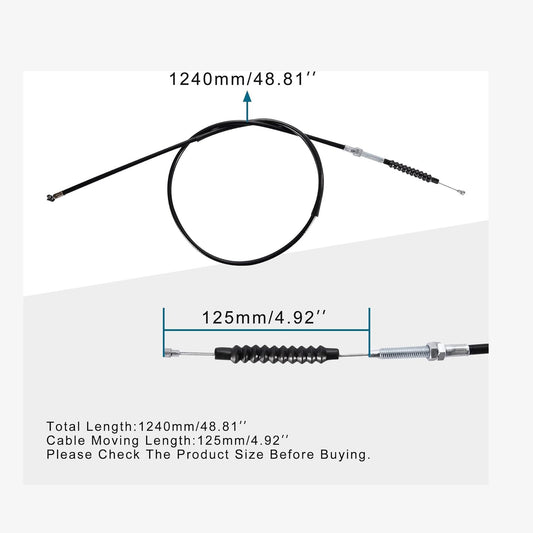 GOOFIT 48.81" Clutch Cable Replacement for 4 Stroke 150cc 200cc 250cc ATV Quad Bike 4 Wheeler Dune Buggy Dirt Pit Bike Off Road Motorbike