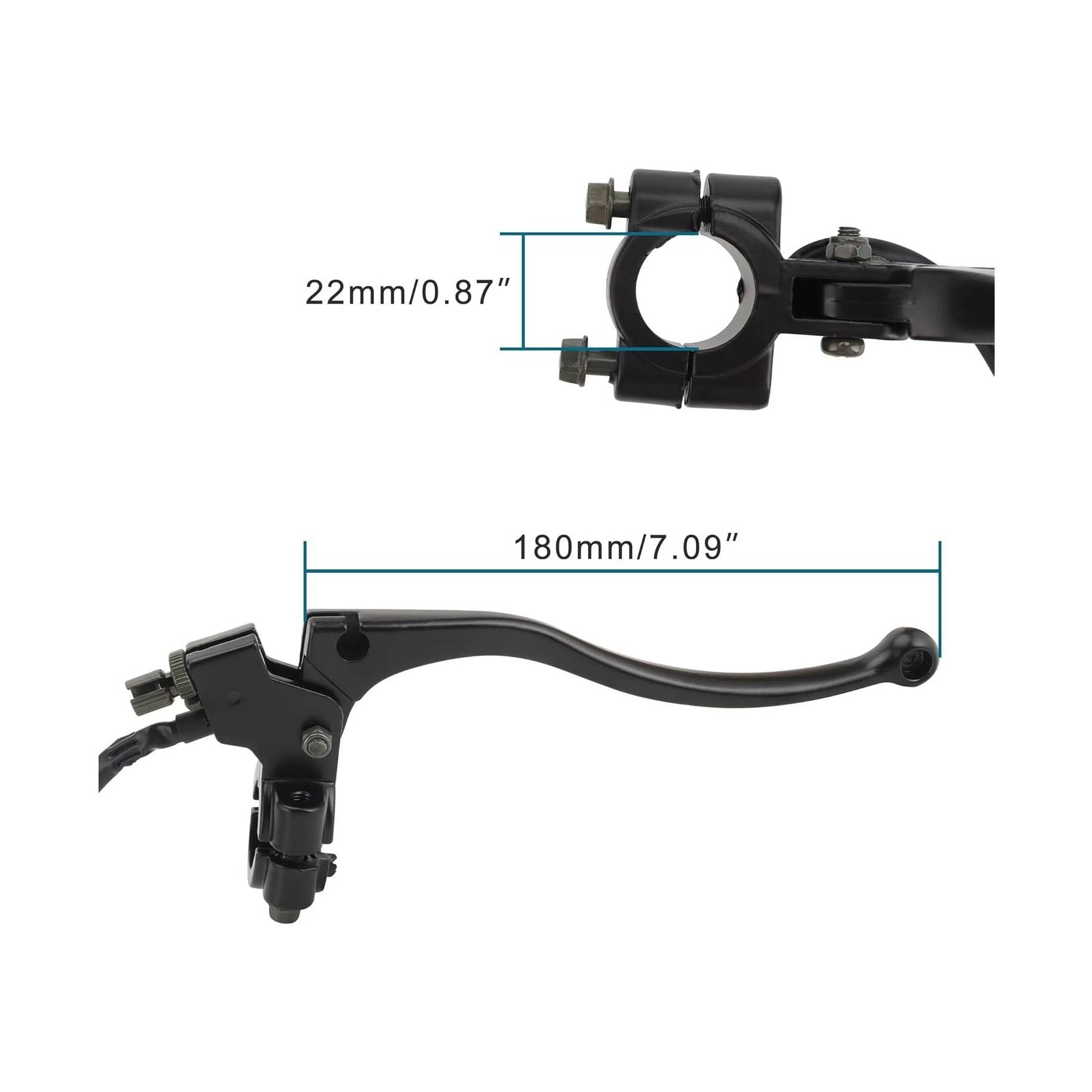 GOOFIT 7/8"Clutch Lever with Cable Replacement for 150cc 200cc 250cc Chinese Dirt Pit Bike